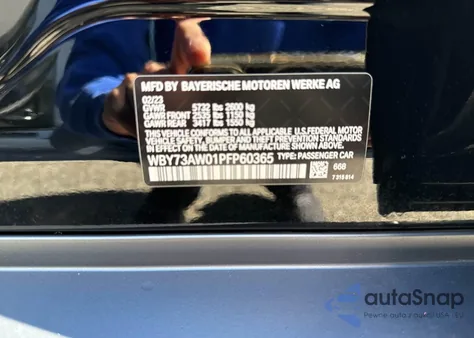 2023 BMW I4 Edrive 40 z USA, uszkodzony, nr VIN WBY73AW01PFP60365